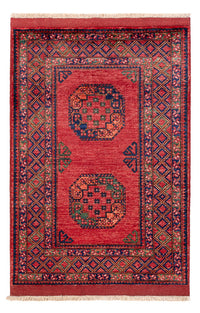 Afghansk tæppe - 151 x 104 cm - rød