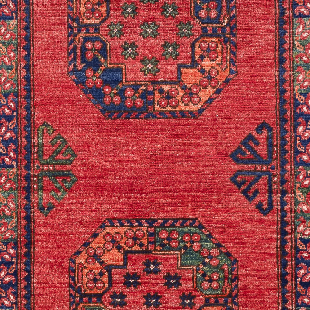 Afghansk tæppe - 151 x 104 cm - rød