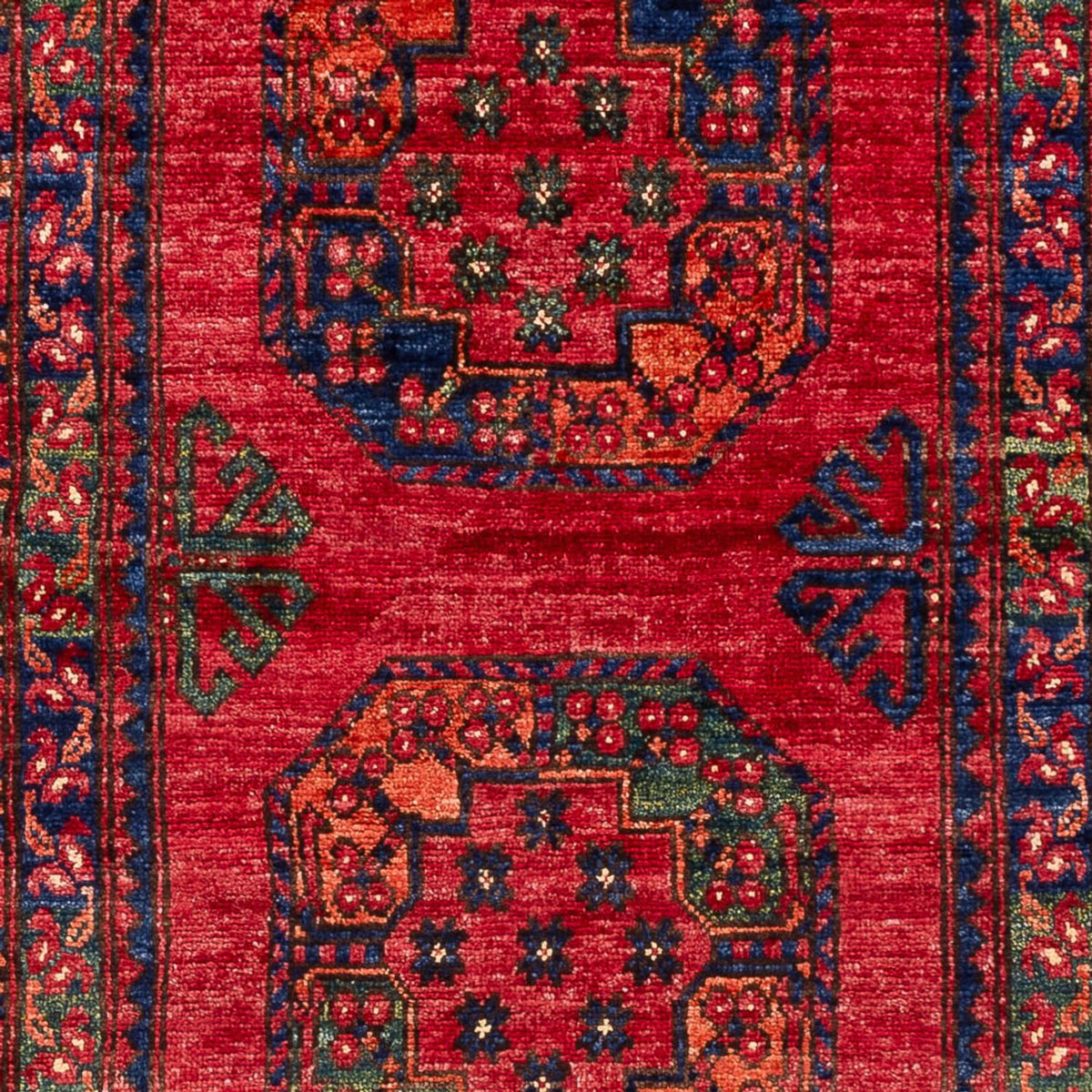 Afghansk tæppe - 155 x 100 cm - rød