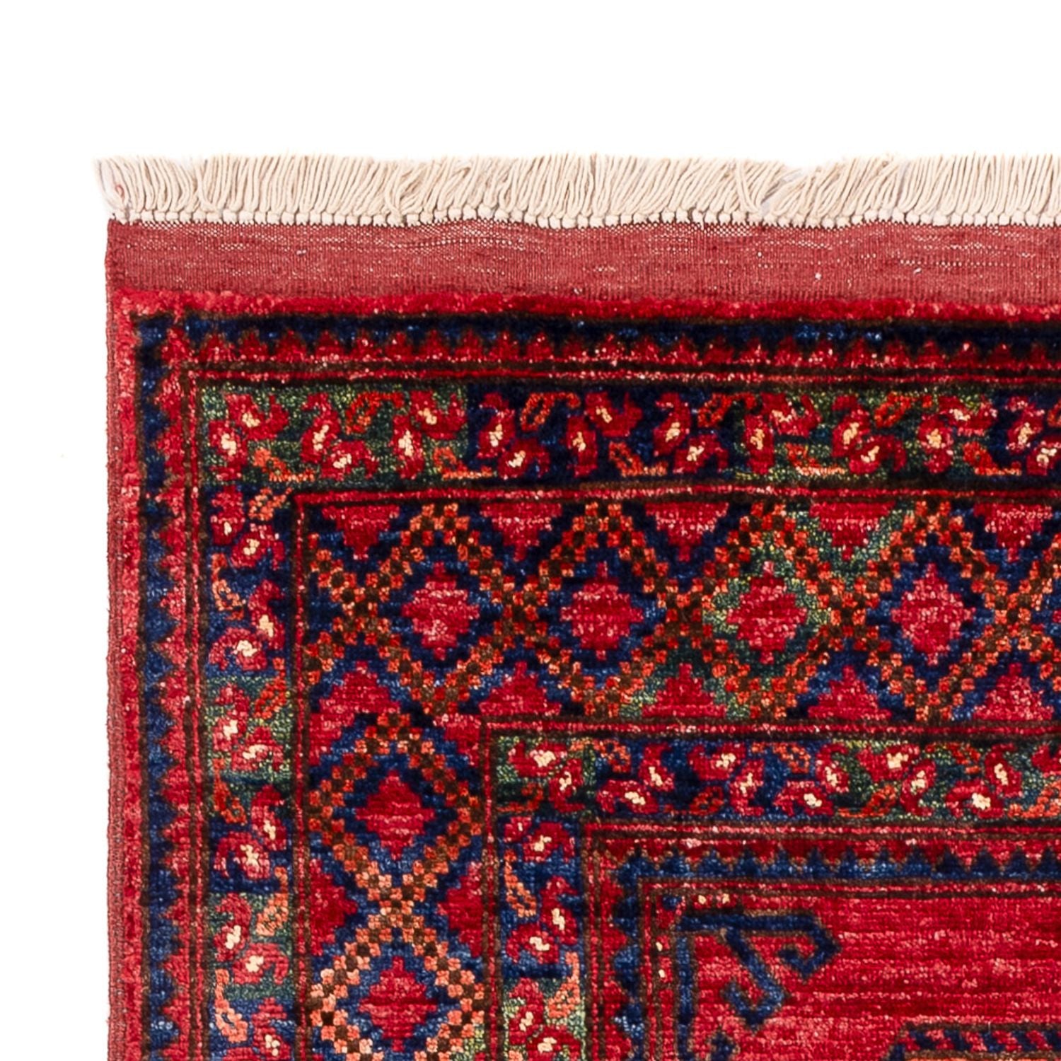 Afghansk tæppe - 155 x 100 cm - rød