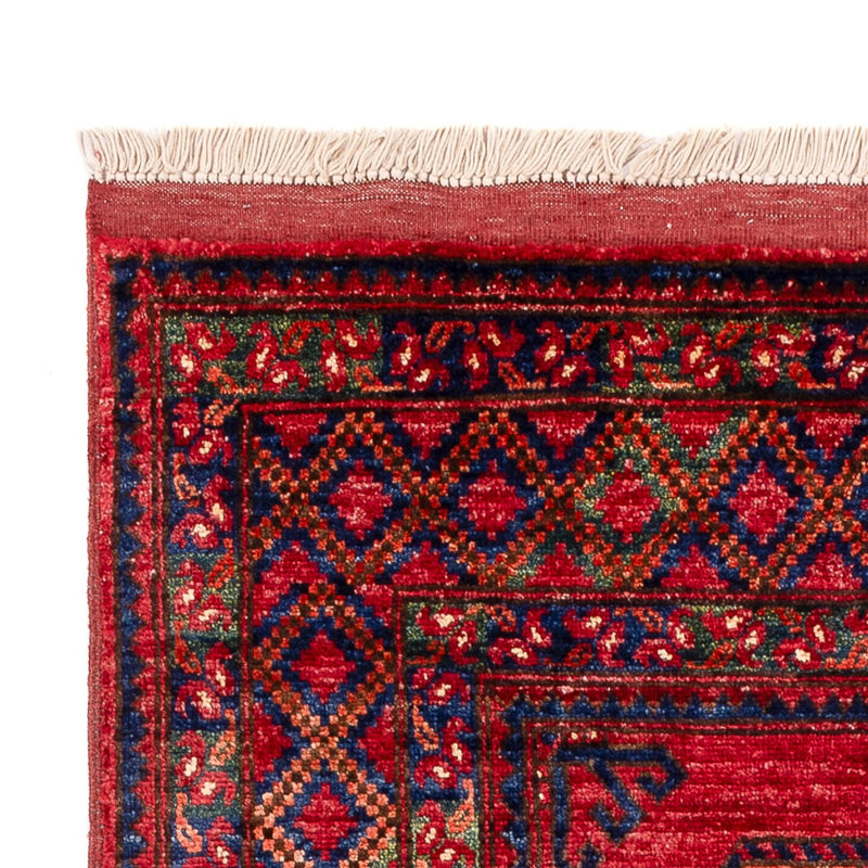 Afghansk tæppe - 155 x 100 cm - rød