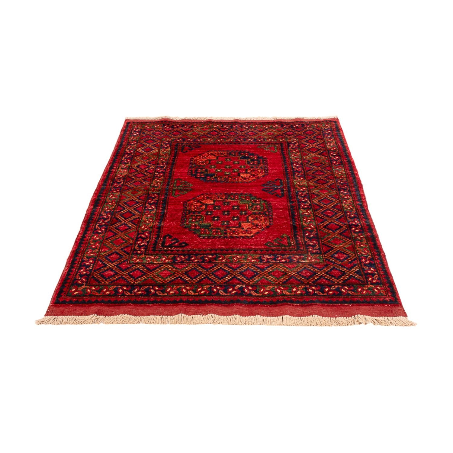 Afghansk tæppe - 155 x 100 cm - rød