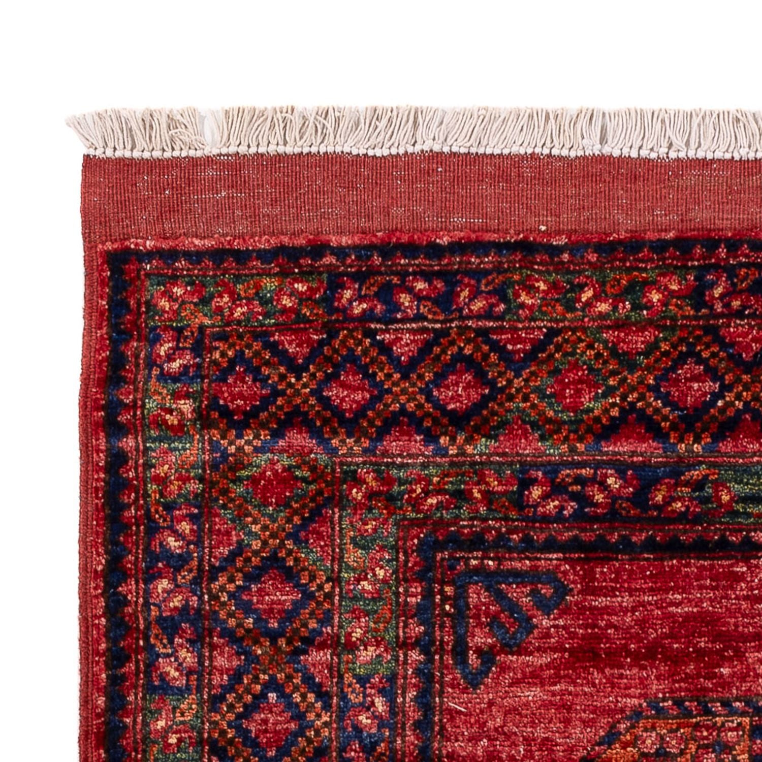 Afghansk tæppe - 151 x 103 cm - rød