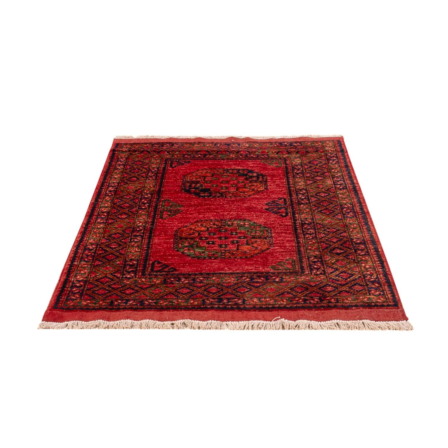 Afghansk tæppe - 151 x 103 cm - rød