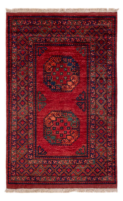 Afghansk tæppe - 155 x 103 cm - rød
