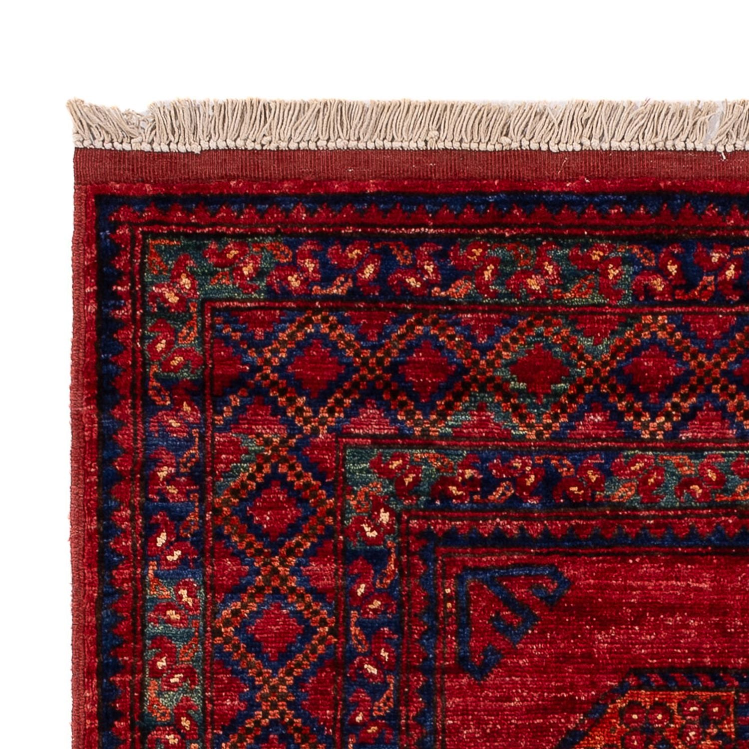 Afghansk tæppe - 155 x 103 cm - rød