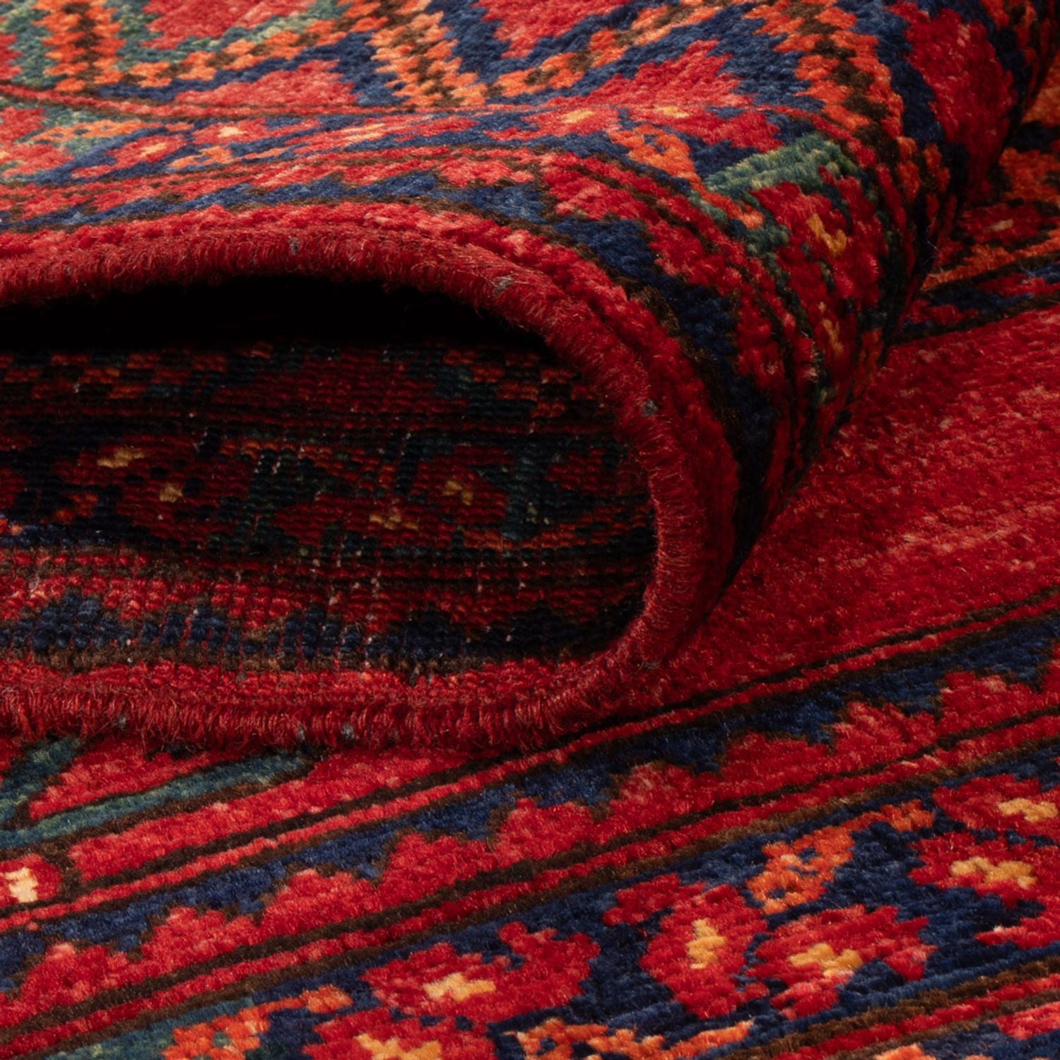 Afghansk tæppe - 155 x 103 cm - rød