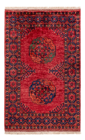 Afghansk tæppe - 150 x 100 cm - rød