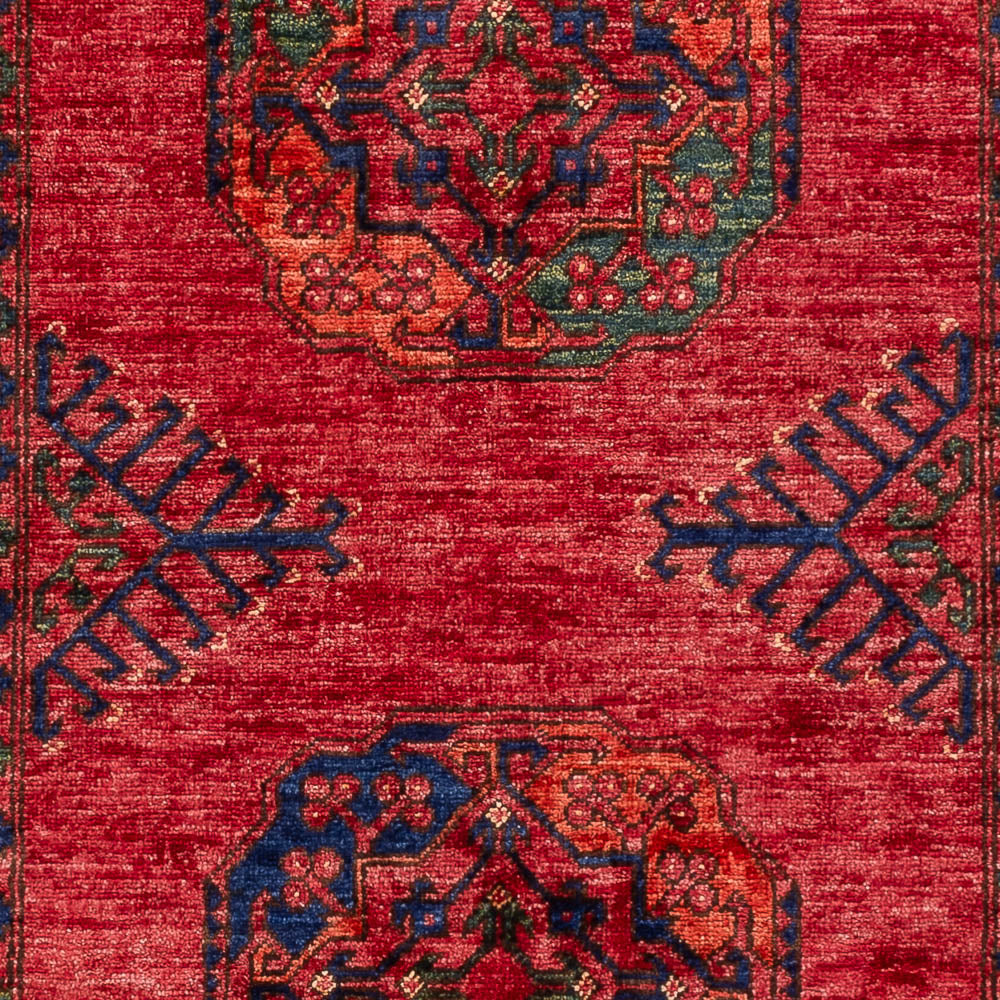 Afghansk tæppe - 150 x 100 cm - rød