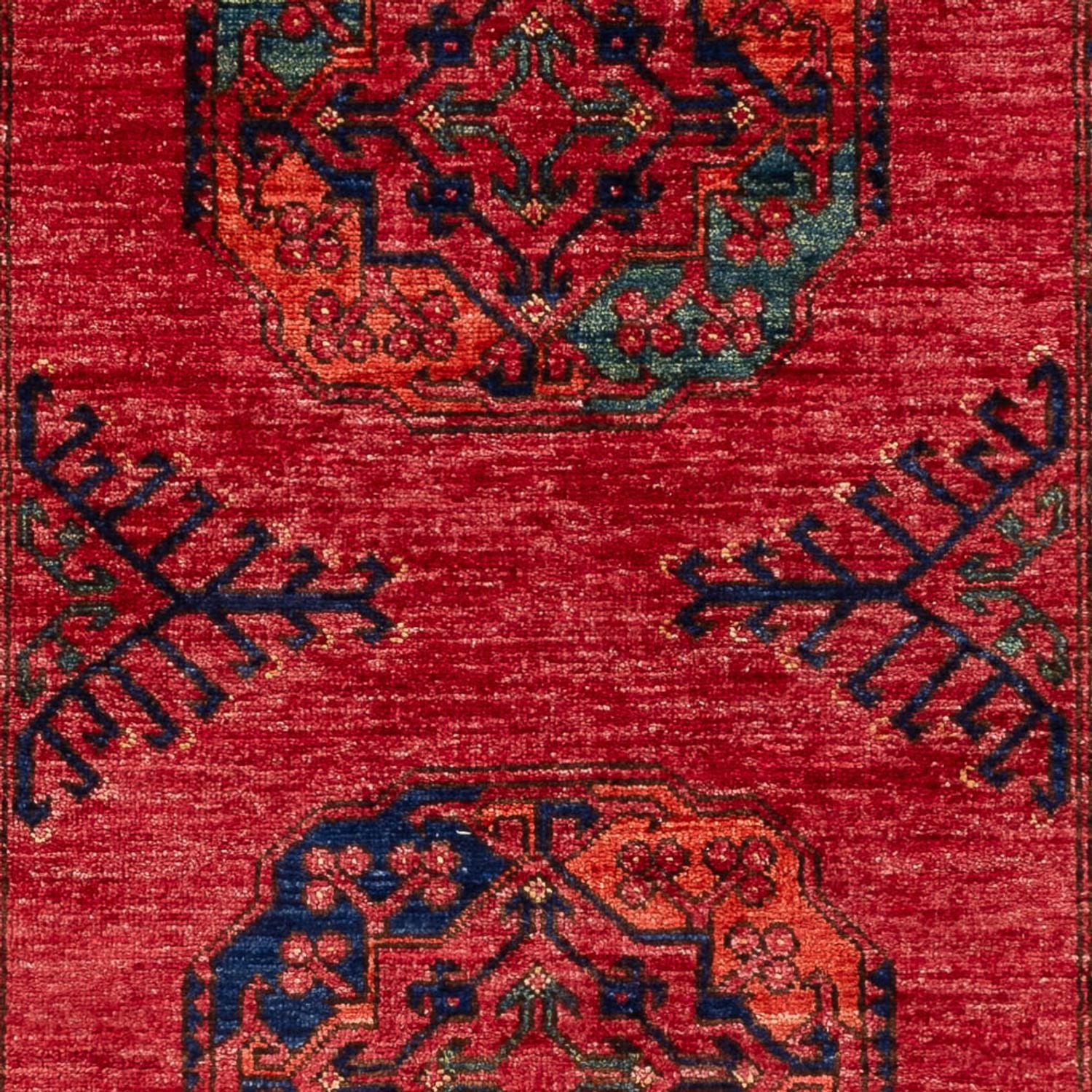 Afghansk tæppe - 151 x 101 cm - rød