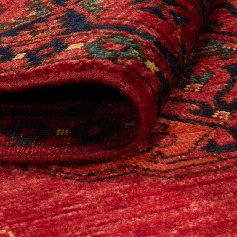 Afghansk tæppe - 151 x 101 cm - rød