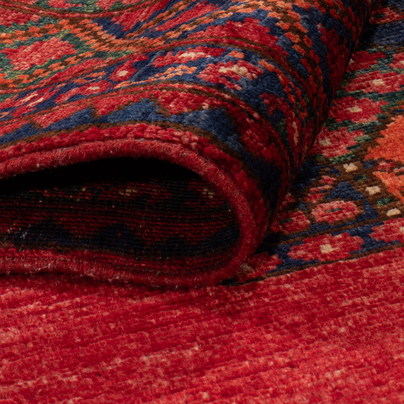 Afghansk tæppe - 155 x 100 cm - rød