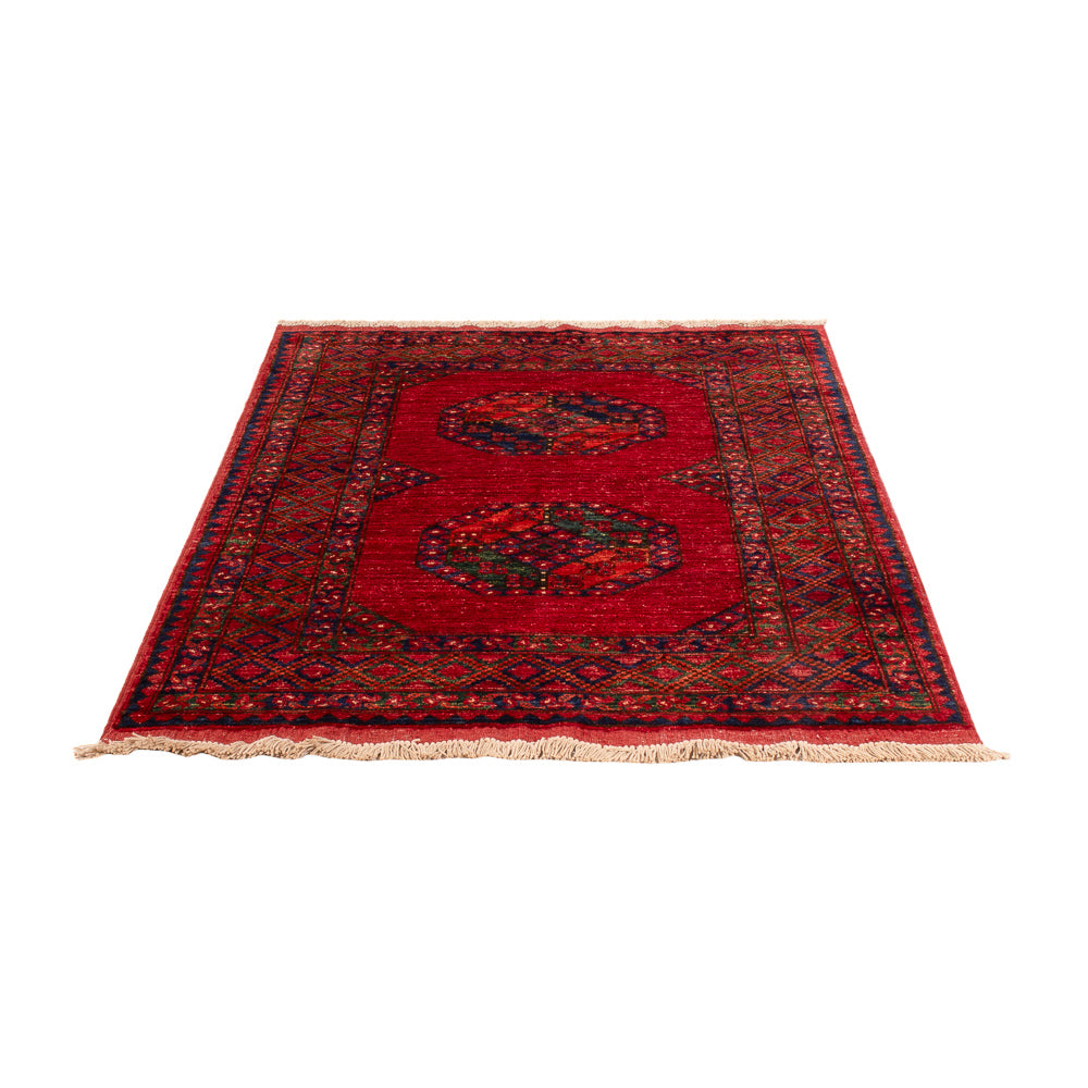 Afghansk tæppe - 155 x 100 cm - rød
