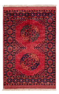 Afghansk tæppe - 151 x 102 cm - rød