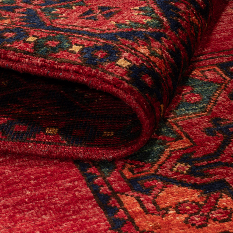 Afghansk tæppe - 151 x 102 cm - rød