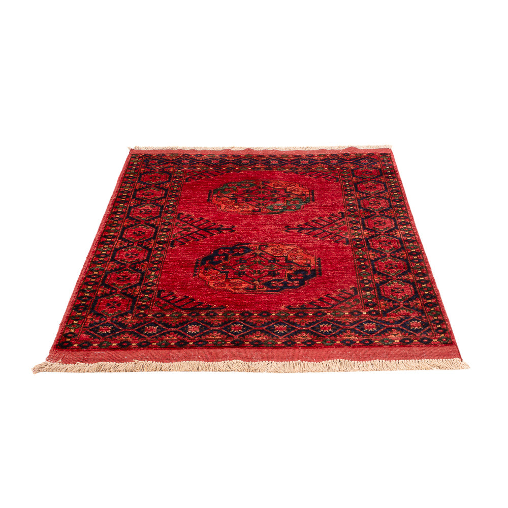 Afghansk tæppe - 151 x 102 cm - rød