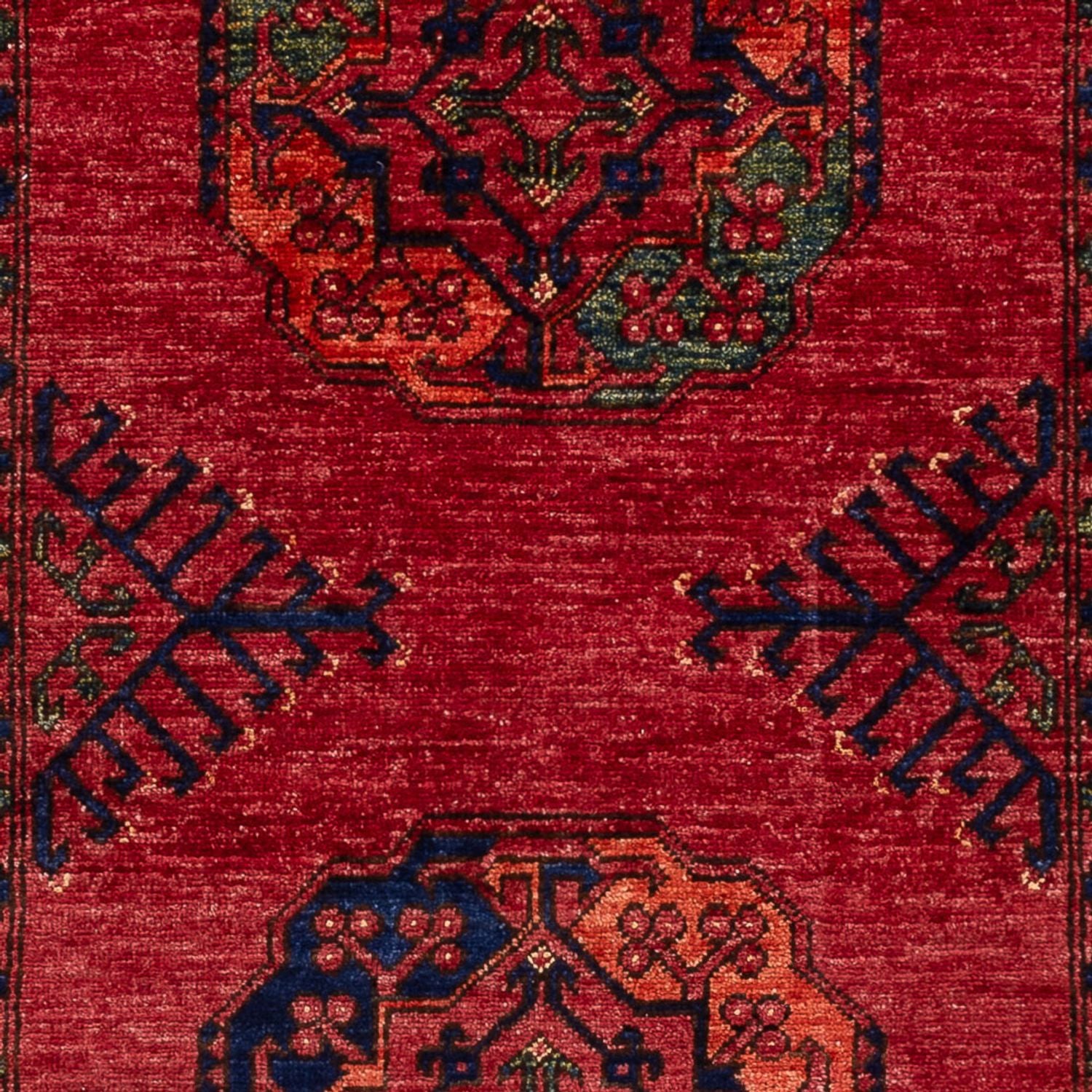 Afghansk tæppe - 152 x 99 cm - rød