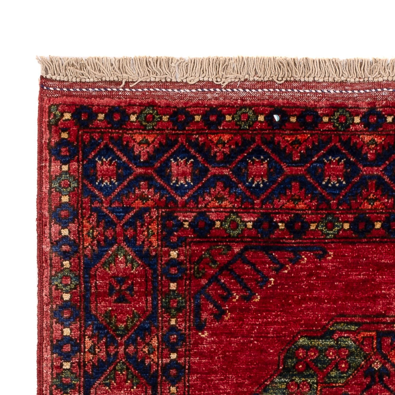 Afghansk tæppe - 152 x 99 cm - rød