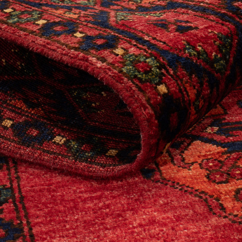 Afghansk tæppe - 152 x 99 cm - rød