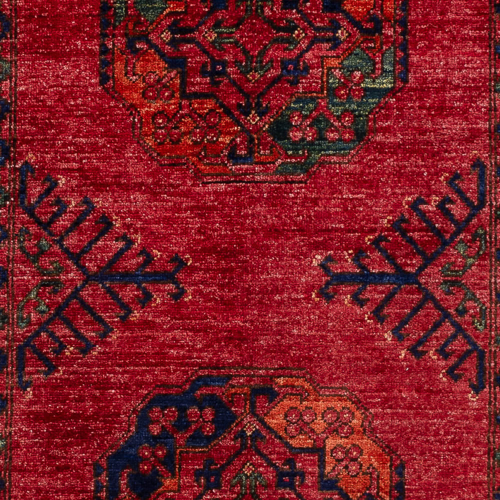 Afghansk tæppe - 151 x 103 cm - rød