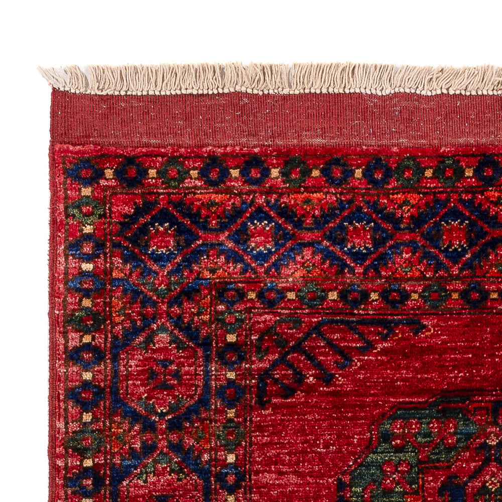 Afghansk tæppe - 151 x 103 cm - rød