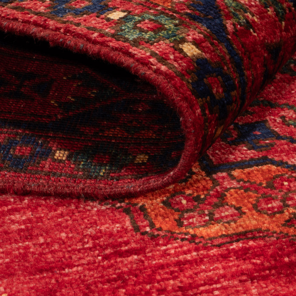 Afghansk tæppe - 151 x 103 cm - rød