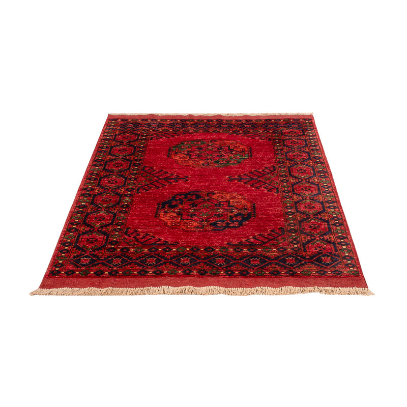 Afghansk tæppe - 151 x 103 cm - rød