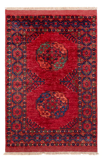 Afghansk tæppe - 151 x 102 cm - rød
