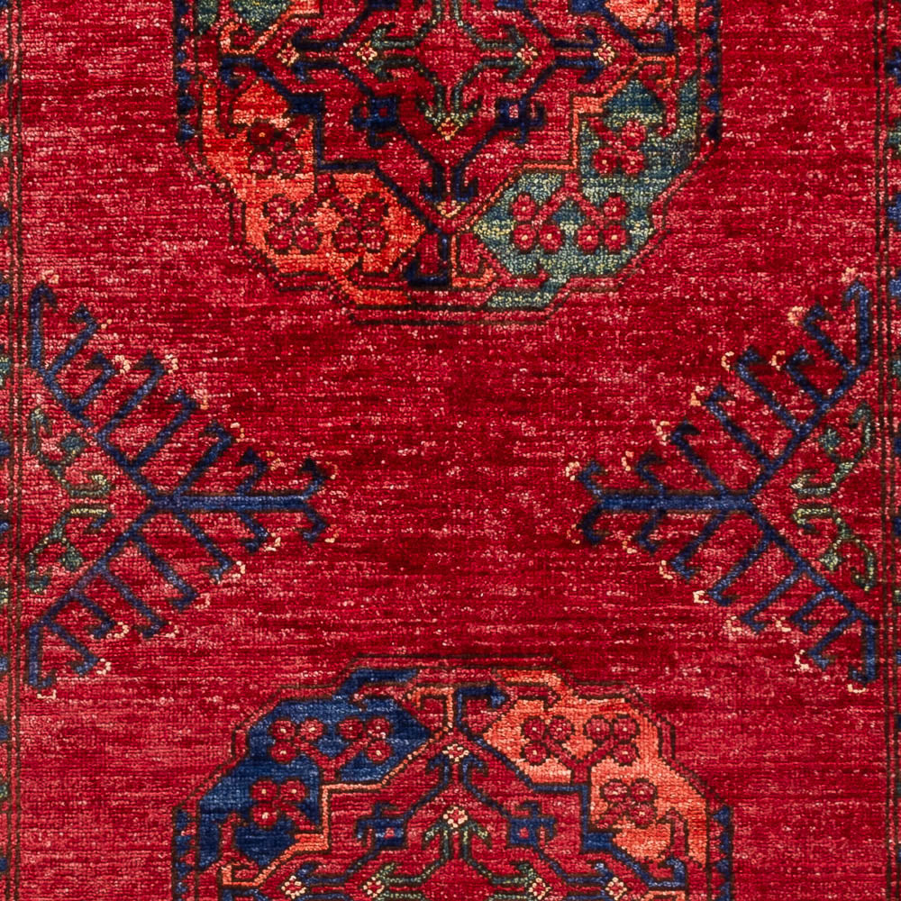 Afghansk tæppe - 151 x 102 cm - rød