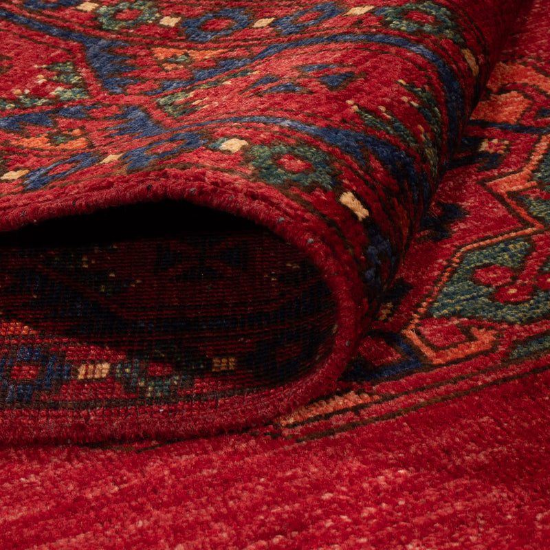 Afghansk tæppe - 151 x 102 cm - rød