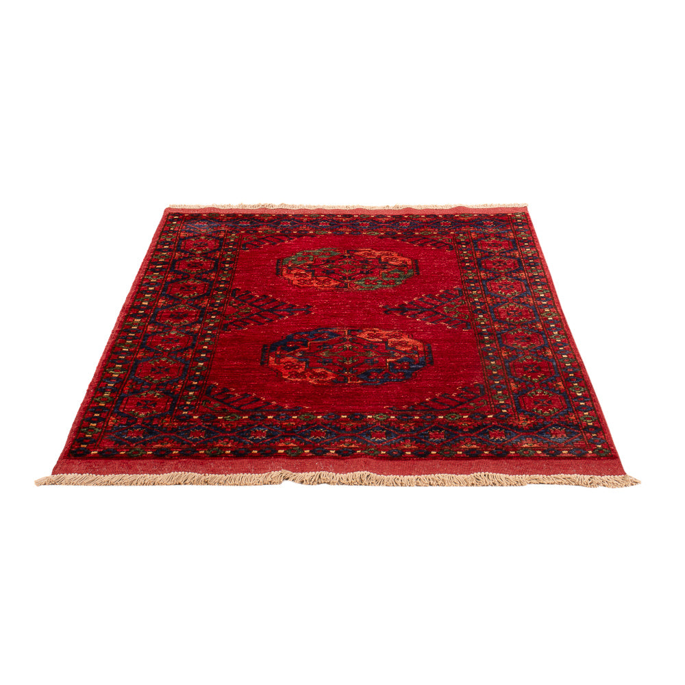 Afghansk tæppe - 151 x 102 cm - rød