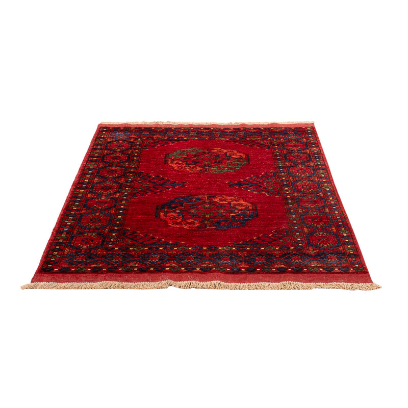 Afghansk tæppe - 151 x 102 cm - rød