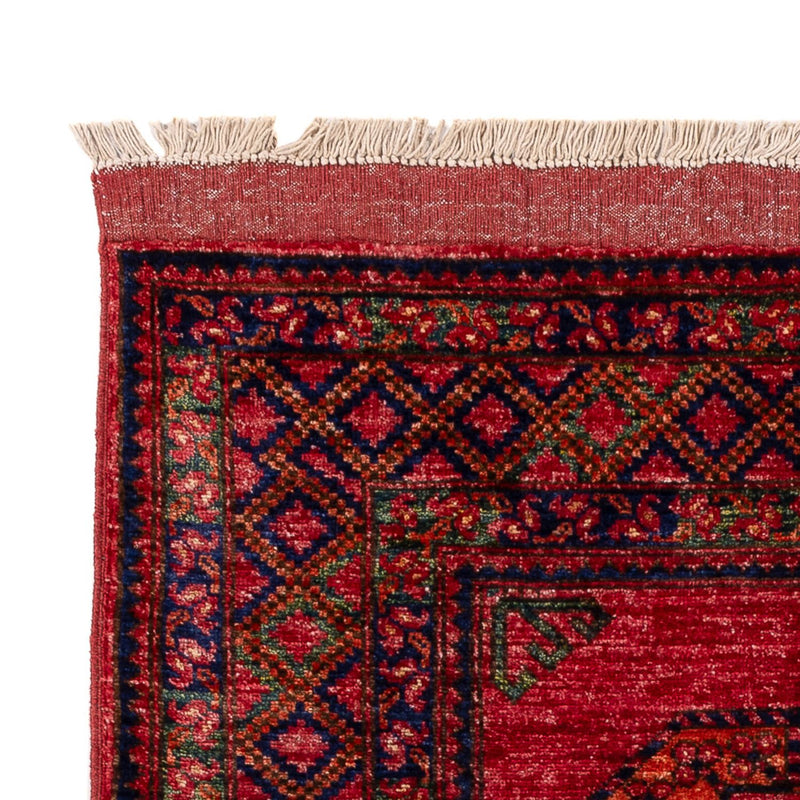 Afghansk tæppe - 150 x 103 cm - rød