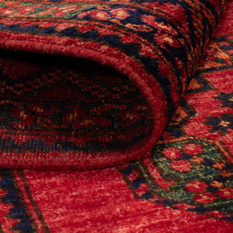 Afghansk tæppe - 150 x 103 cm - rød