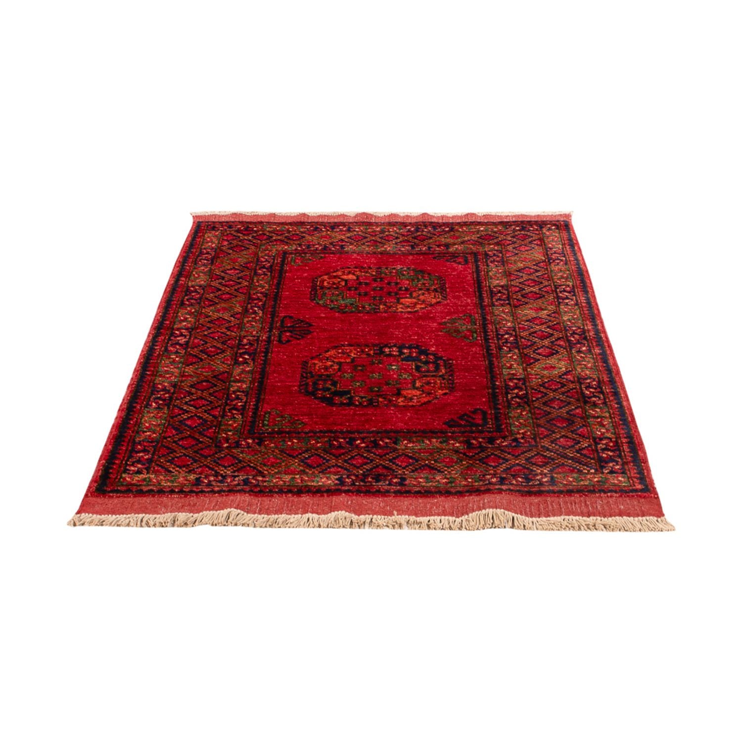 Afghansk tæppe - 150 x 103 cm - rød