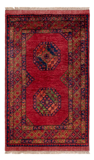 Afghansk tæppe - 162 x 102 cm - rød