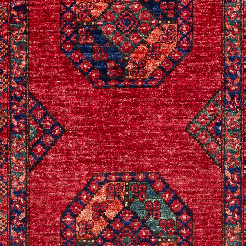 Afghansk tæppe - 163 x 100 cm - rød