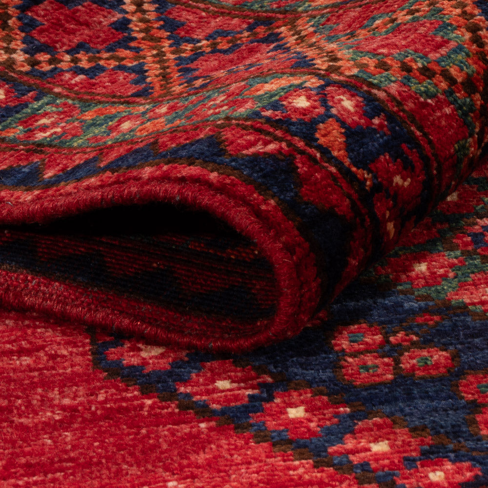 Afghansk tæppe - 163 x 100 cm - rød