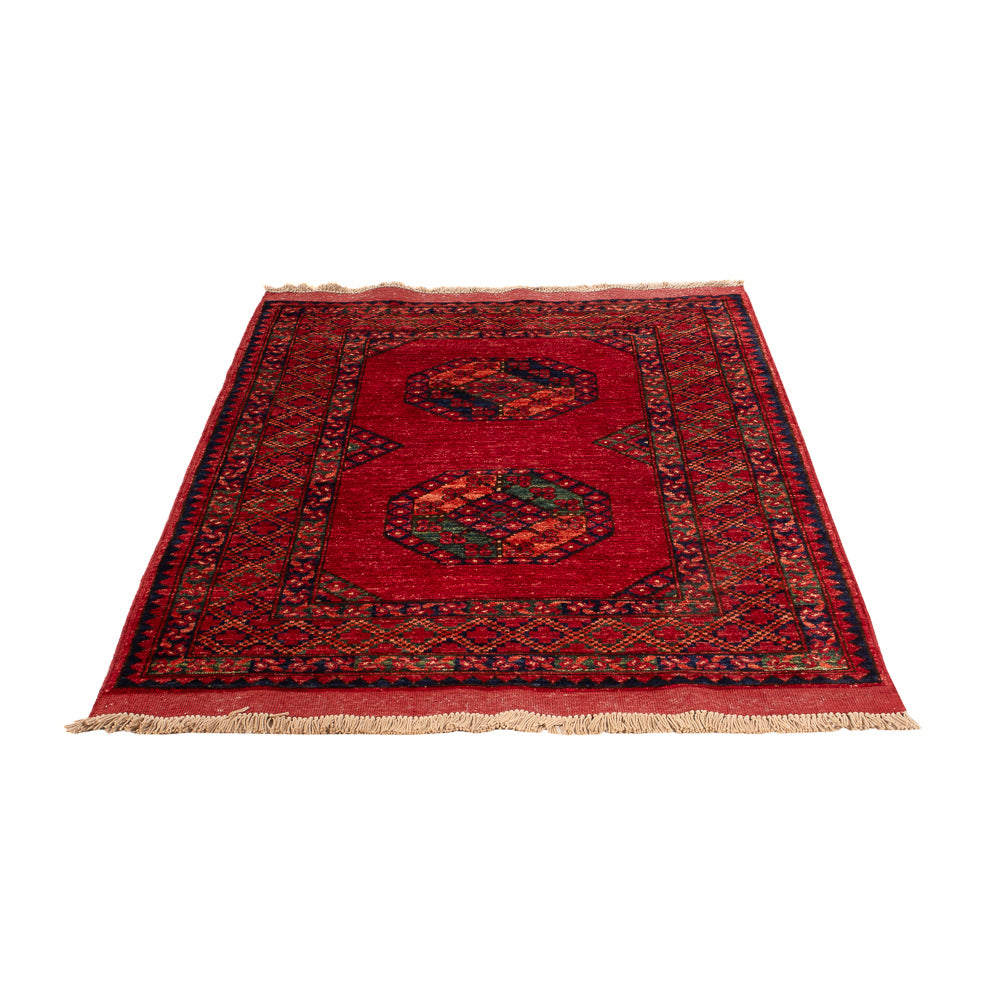Afghansk tæppe - 163 x 100 cm - rød