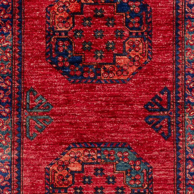 Afghansk tæppe - 150 x 102 cm - rød
