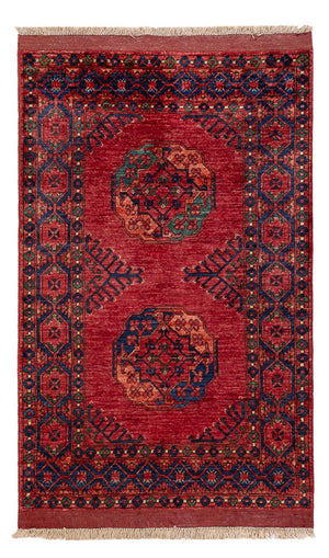 Afghansk tæppe - 159 x 106 cm - rød