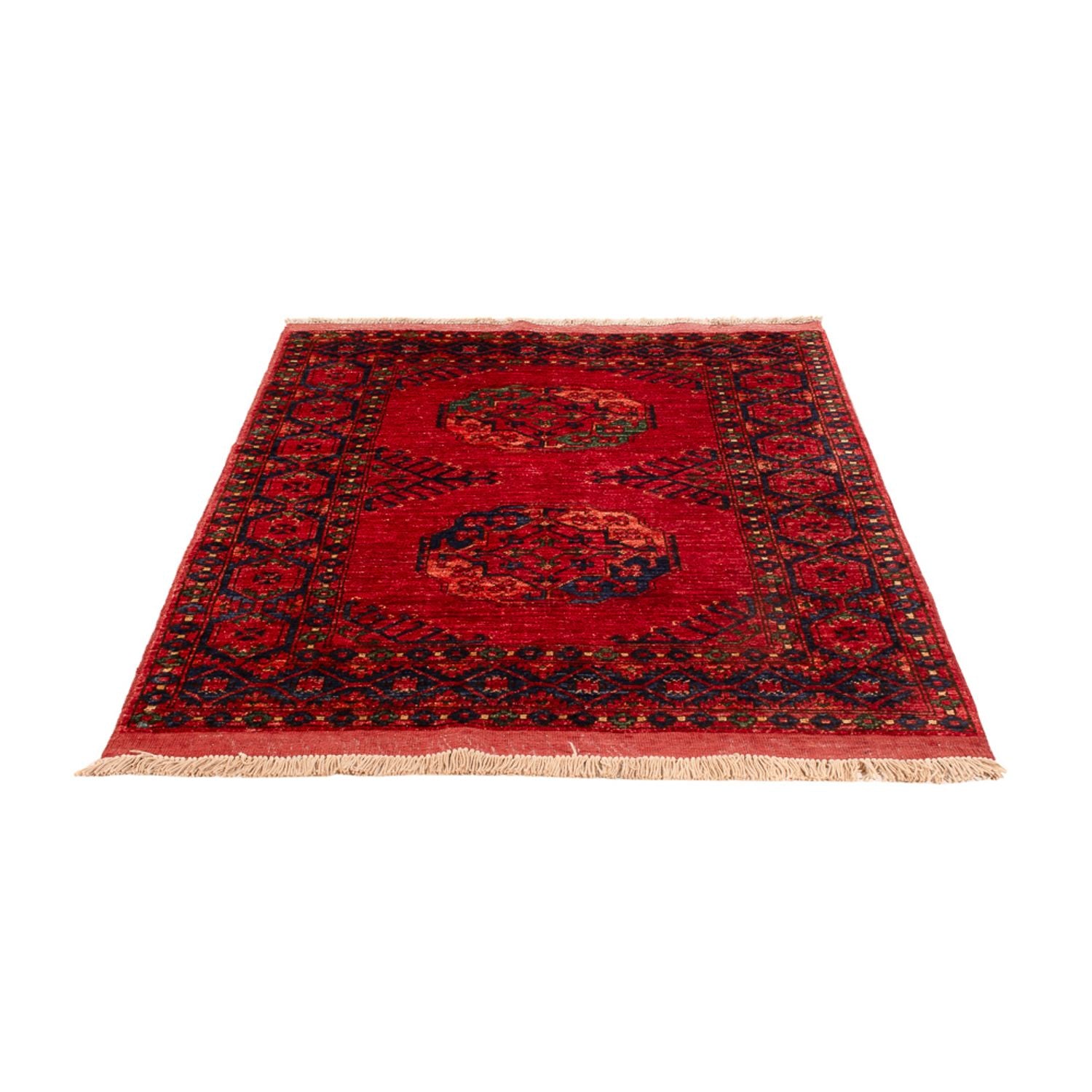 Afghansk tæppe - 159 x 106 cm - rød