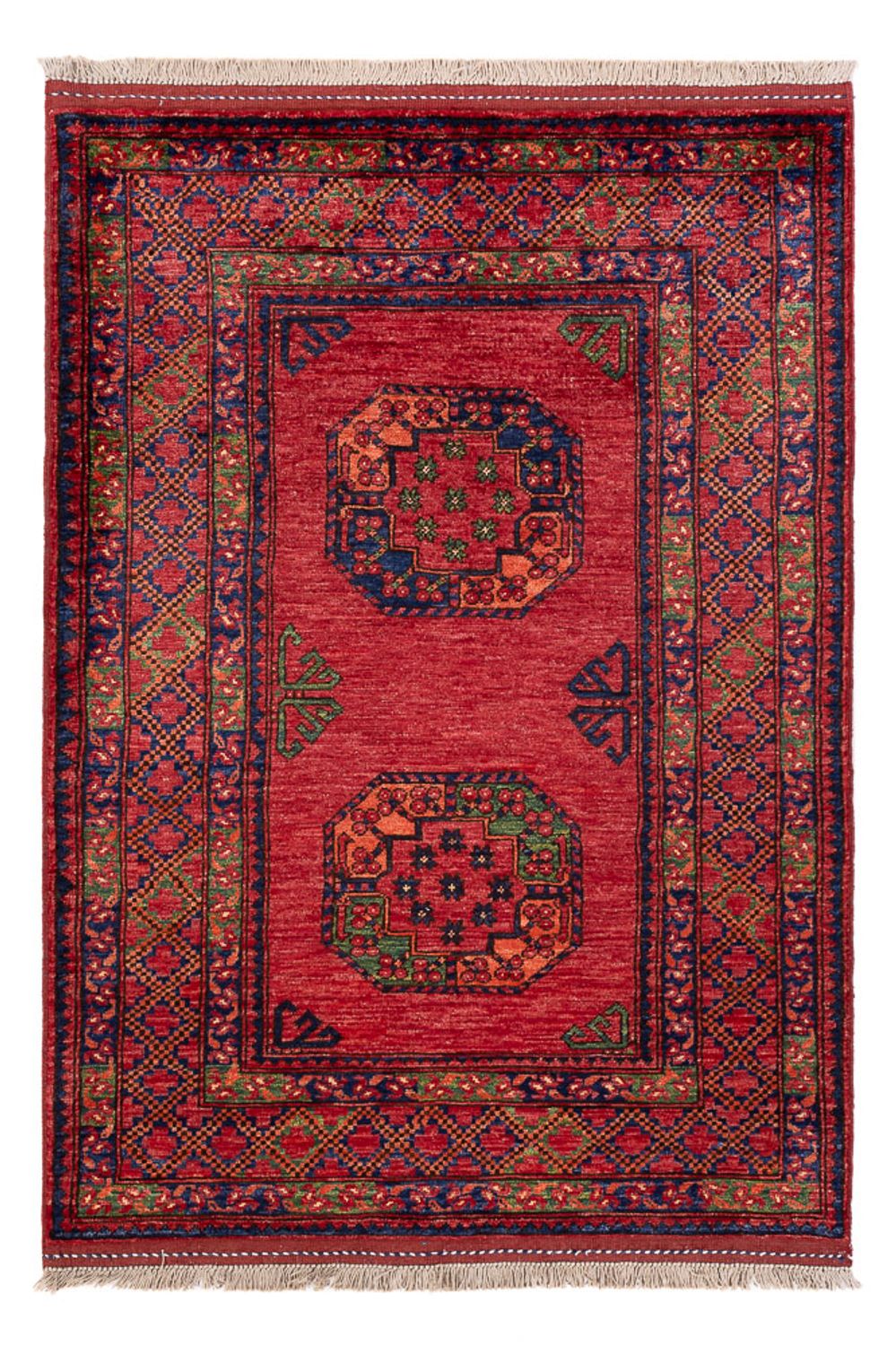 Afghansk tæppe - 154 x 108 cm - rød