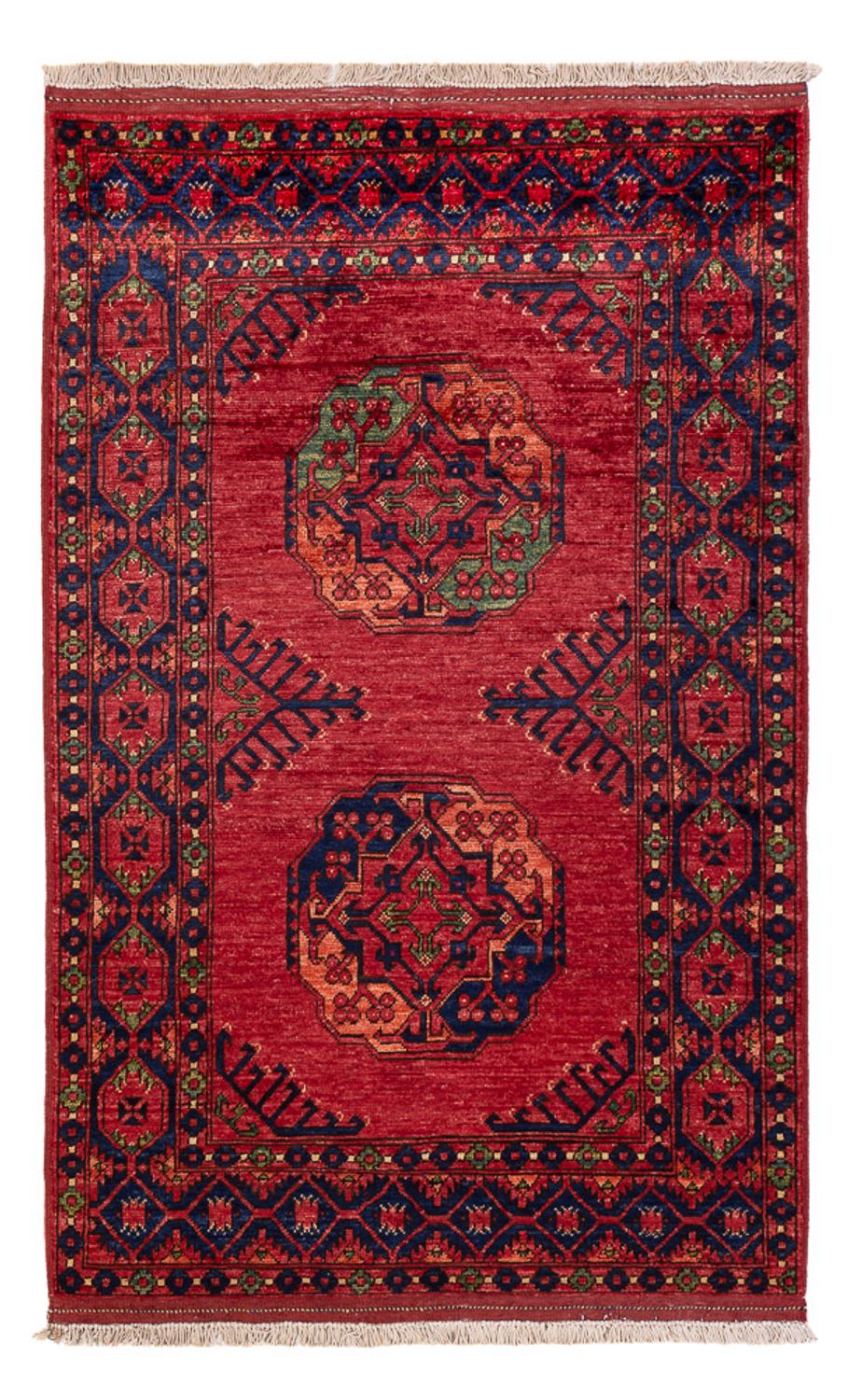 Afghansk tæppe - 158 x 99 cm - rød