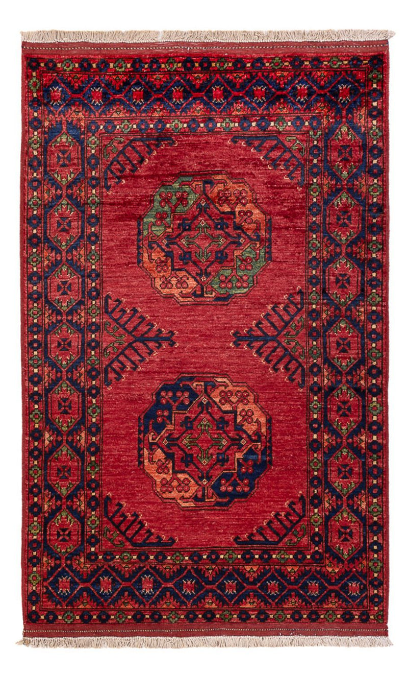 Afghansk tæppe - 158 x 99 cm - rød