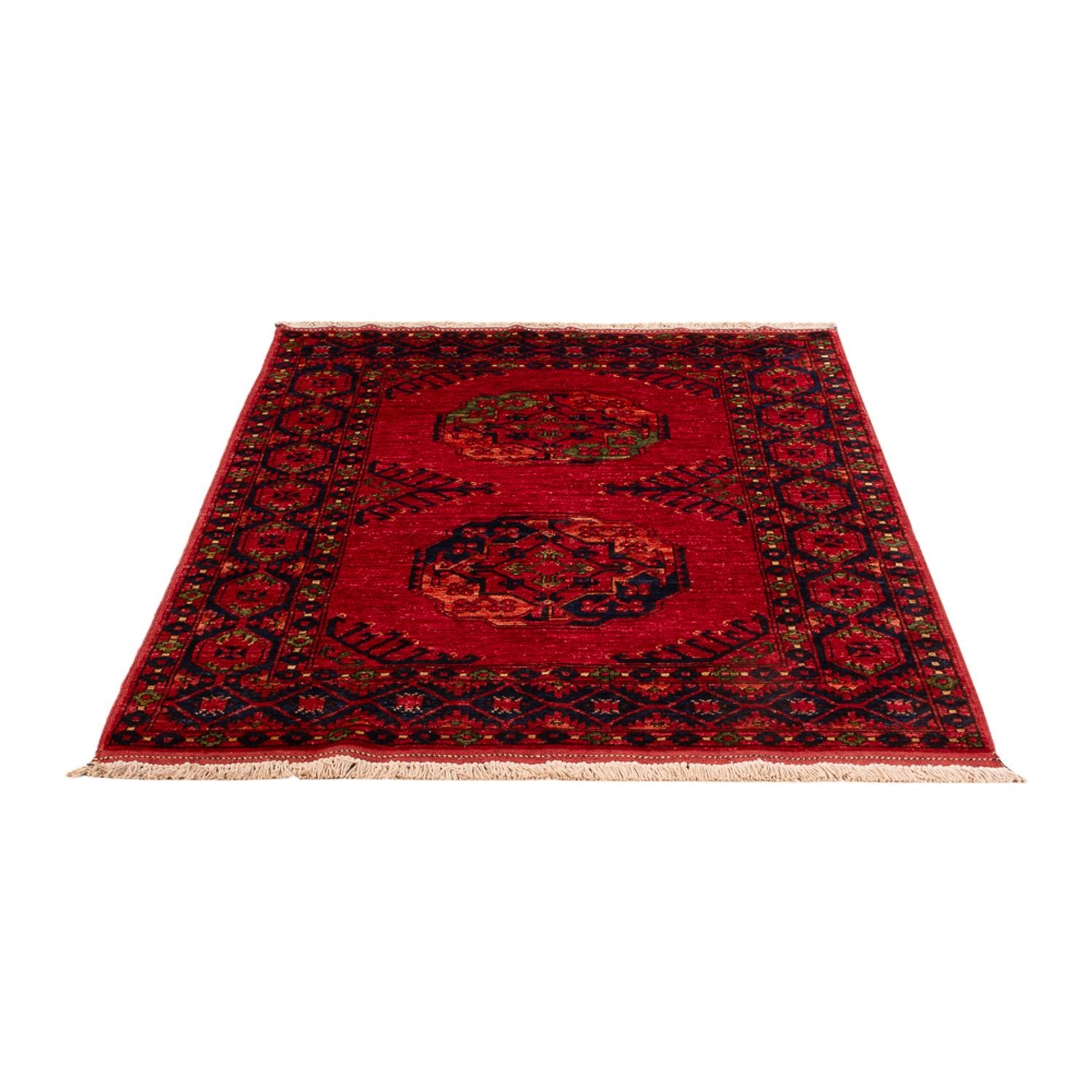 Afghansk tæppe - 158 x 99 cm - rød