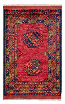 Afghansk tæppe - 159 x 108 cm - rød