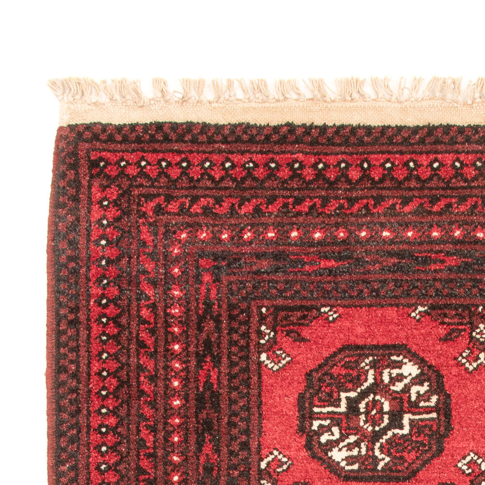 Afghansk tæppe - Filpa - 120 x 77 cm - rød