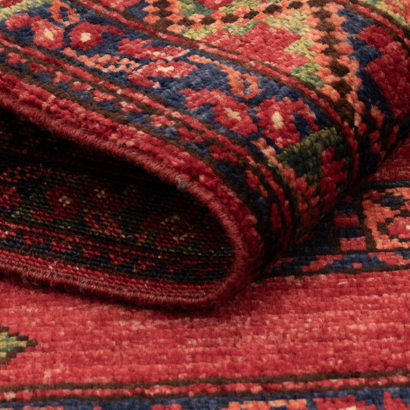 Afghansk tæppe - 125 x 82 cm - rød