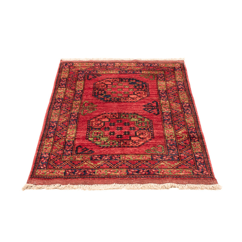 Afghansk tæppe - 125 x 82 cm - rød